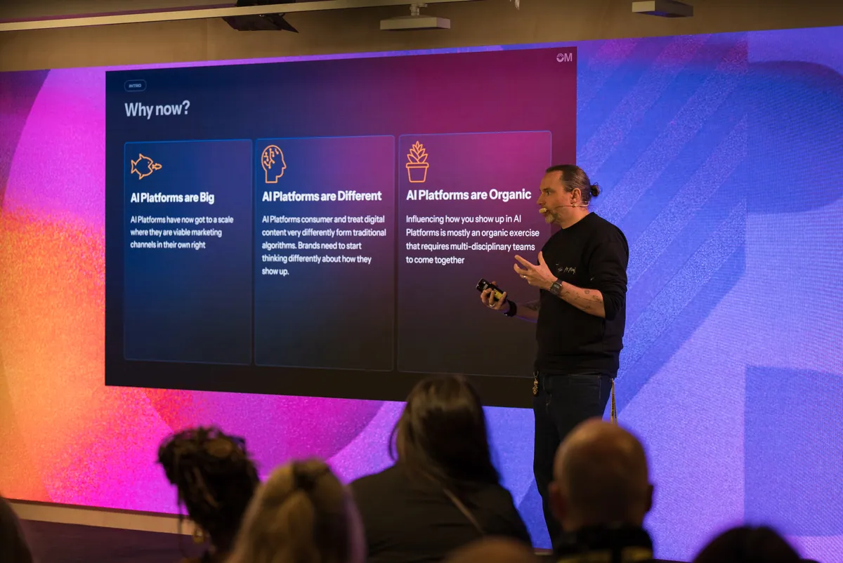 Sean Betts speaking at Future of Brands 2026